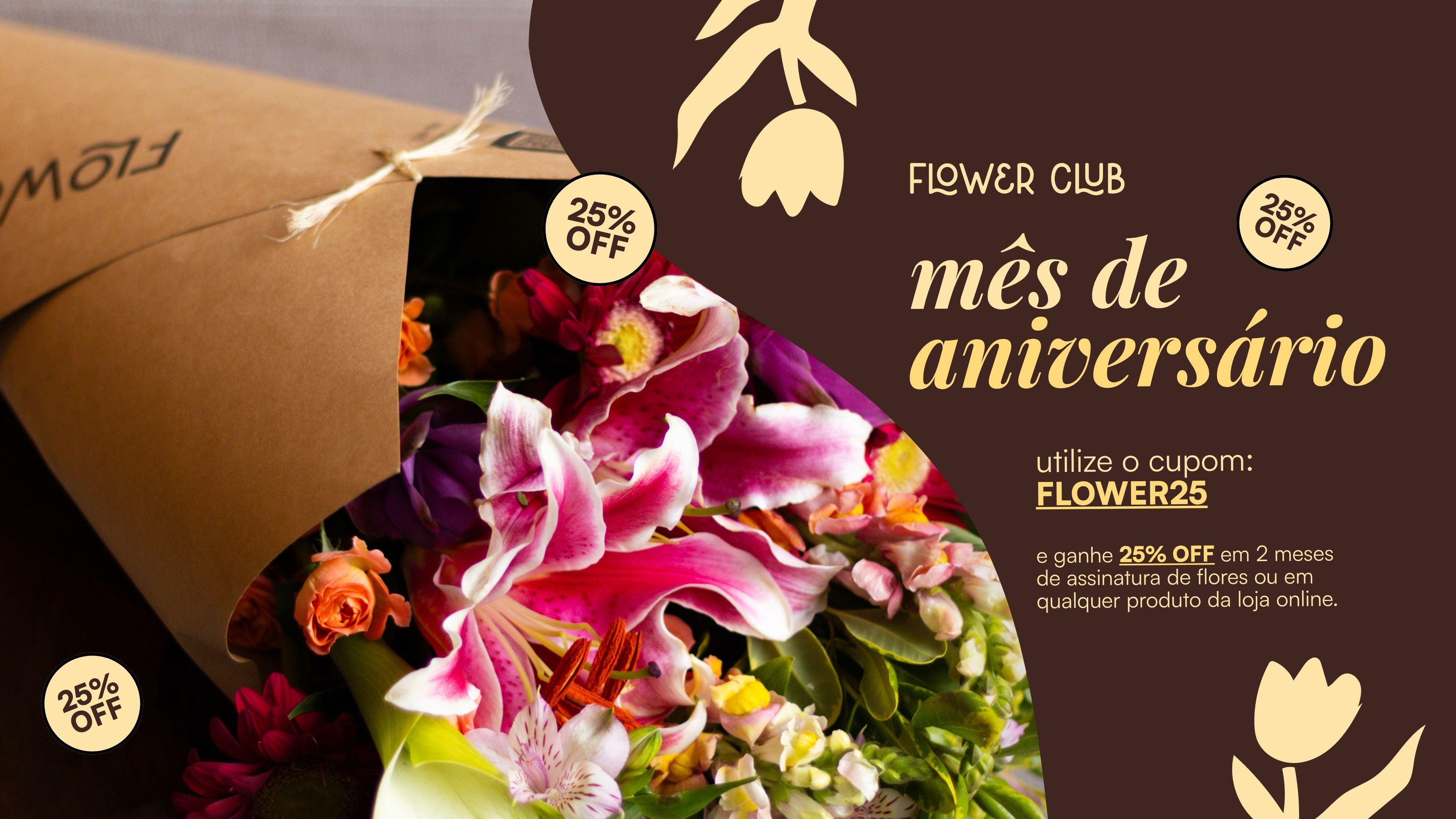 Assinatura de flores