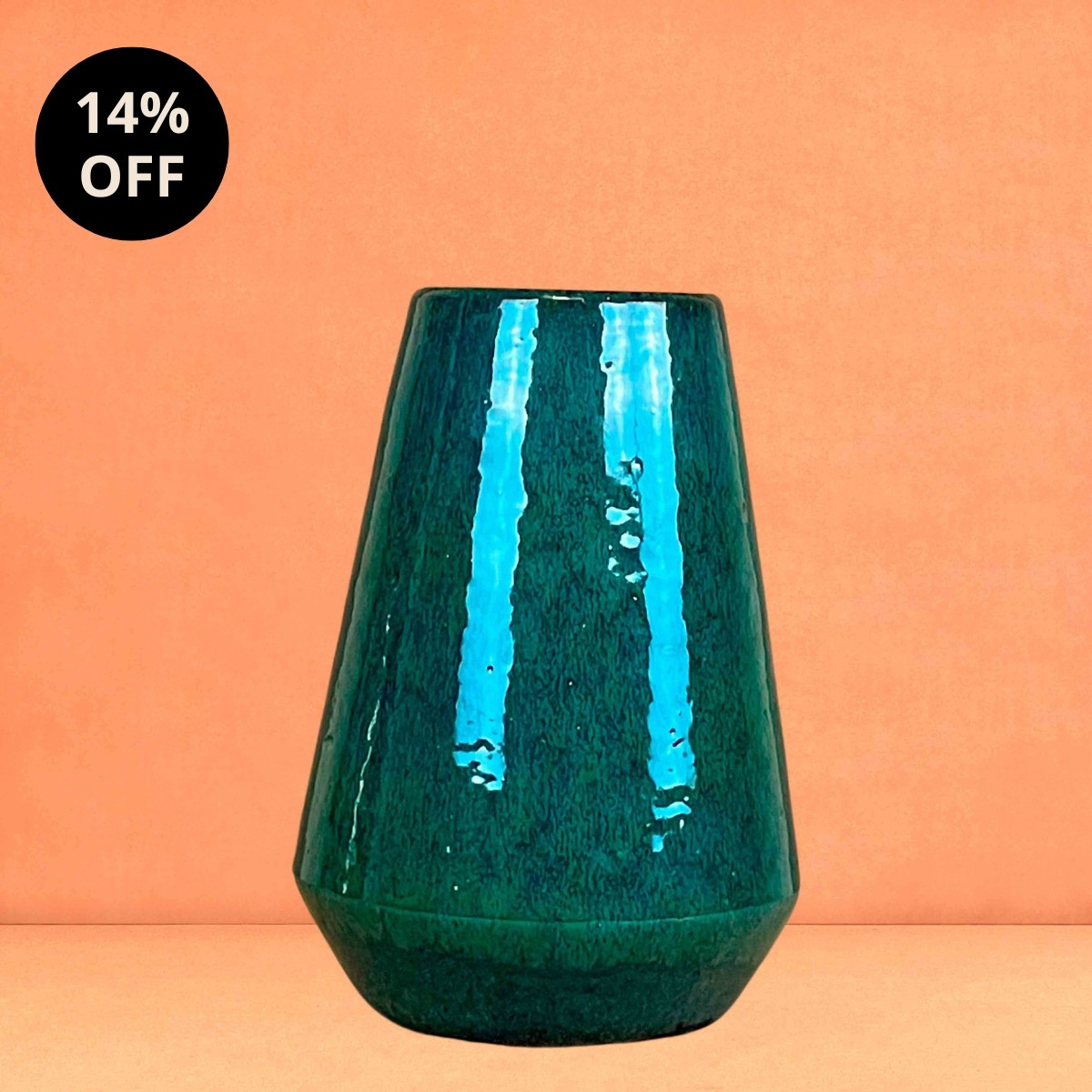 Vaso de Cerâmica Verde